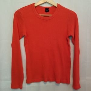 Vintage GAP orange thermal knit shirt